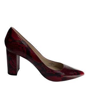 Marc Fisher Women's Viviene Dark Red Pointed Toe Heel Leather Pumps Size 11 M